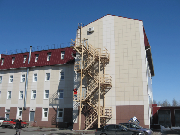 Fire stairs may differ in size, type of construction and material from which they are made