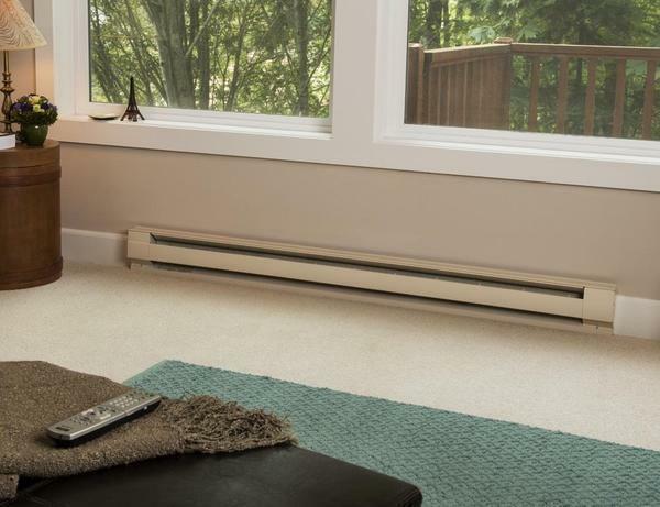 Install a warm water skirting board is better in the place where the least amount of furniture
