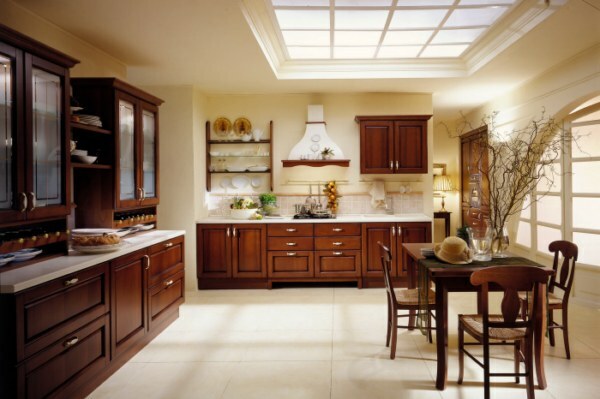Kitchen design in classic style