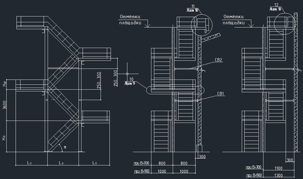 A tűz külső lépcsőn követelmények: rajz és GOST R 53254 2009, fix kerítések és tetőfedő felszerelés