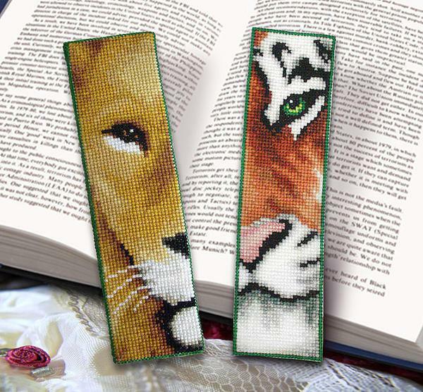 Embroidered with a cross bookmark - this is a perfect gift for those who can not imagine their lives without books