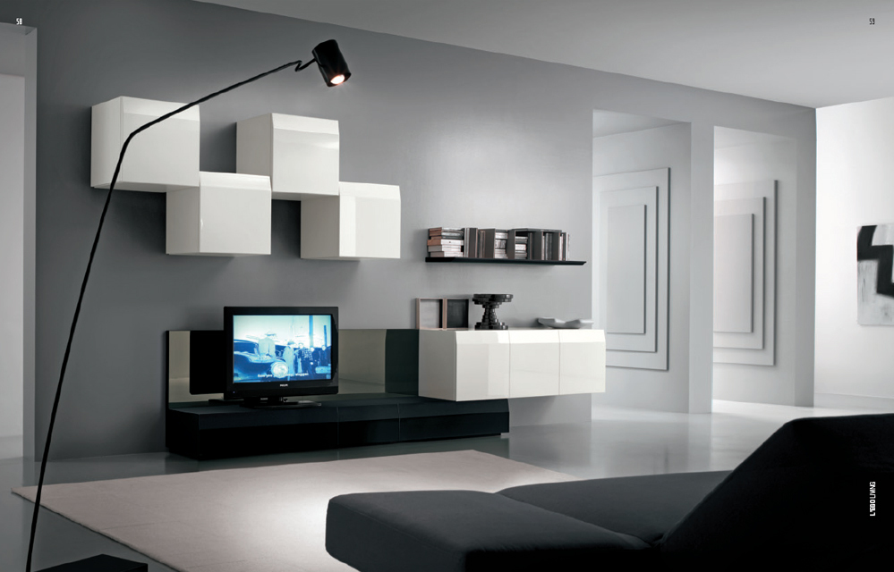 Interjera modernisma dzīvojamā istaba