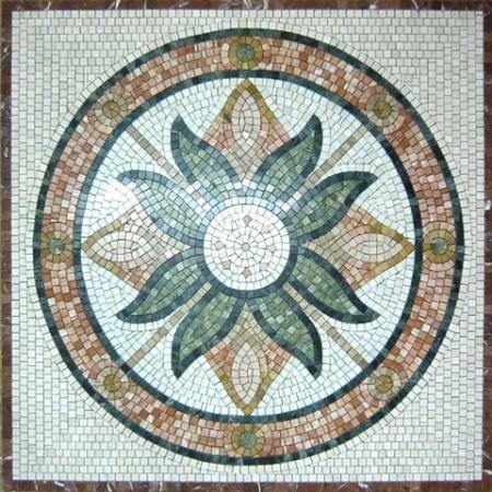 The mosaic panel from ancient times serves as an excellent decoration for any home