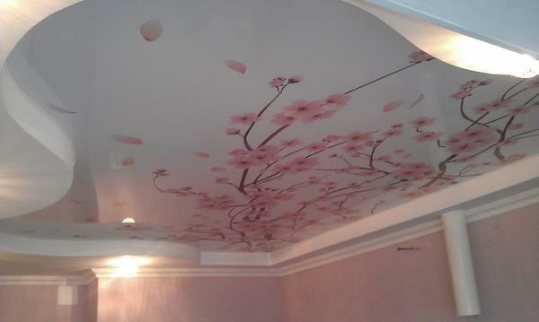 Using photo printing, you can decorate ceilings in any style and for every taste, applying images from simple ornament to works of art
