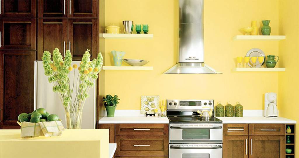 A small kitchen should be bright