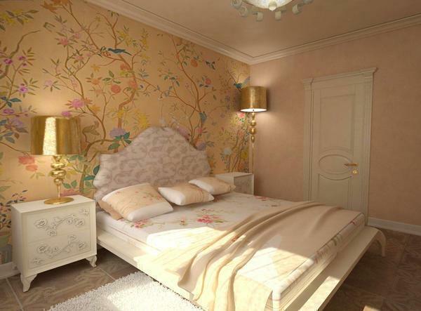 For the design of a small bedroom it is desirable to use light shades