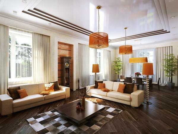 V dome je obývacia izba môžete usporiadať podľa svojich preferencií a priania