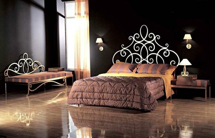 Forged furniture for bedroom: photo beds, interior design, headsets