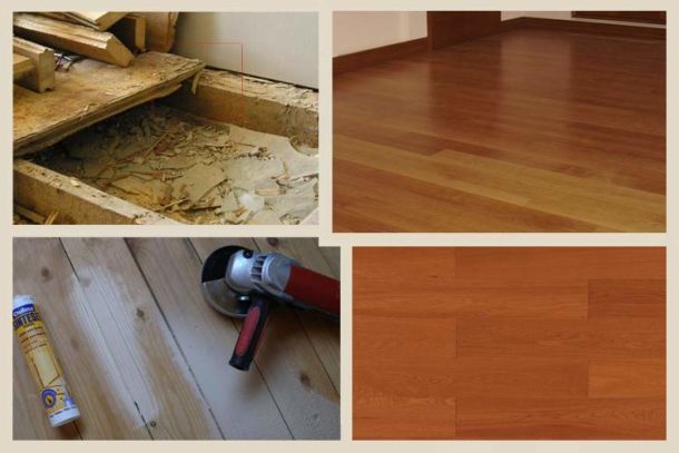 Reparatie van houten vloeren in het appartement met uw eigen handen, prijs