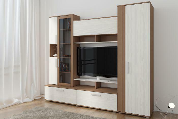 comedor: un mueble modular y suave Denver Hoff, foto de la habitación, Ikea y Vega Vegas esquina blanco, el conjunto
