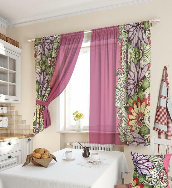 For short curtains on the windows, both cotton and organza