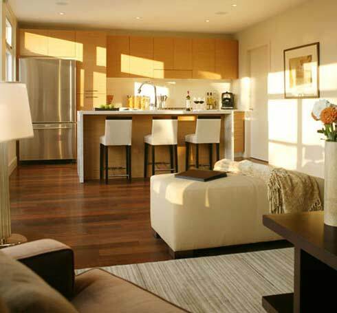 Design elongated living room
