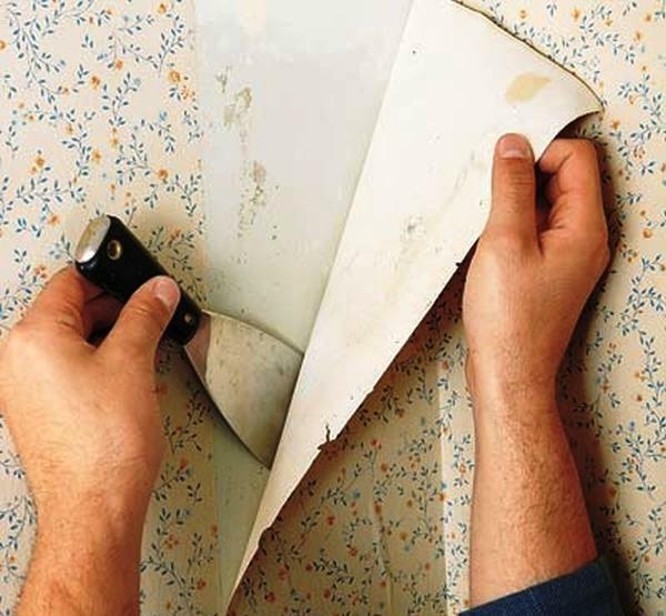 Remove liquid wallpaper is easy, because they just enough to soak in water