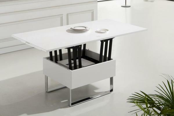 Tables of a hybrid type can combine several pieces of furniture