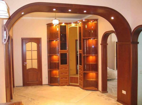 Gypsum cardboard doorway will help stylishly and beautifully decorate almost any room