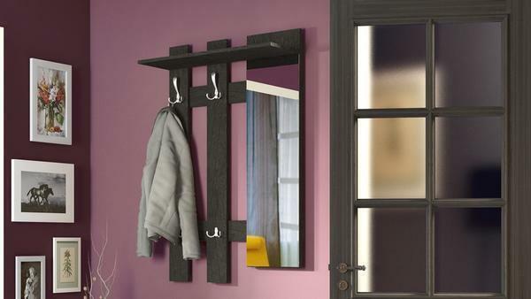 For a small hallway, you can choose a stylish wall hanger