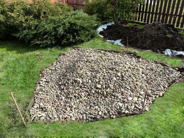 For drainage use pebbles, gravel or expanded clay