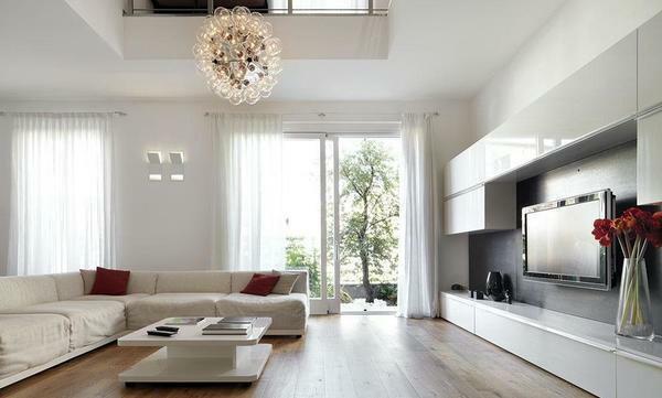 Layout of the living room: room hall, solutions for the house, photo of small furniture, large and nonstandard apartment