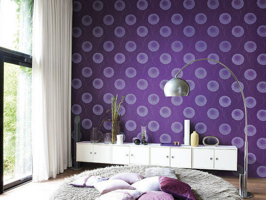 Bedroom design vinyl wallpaper