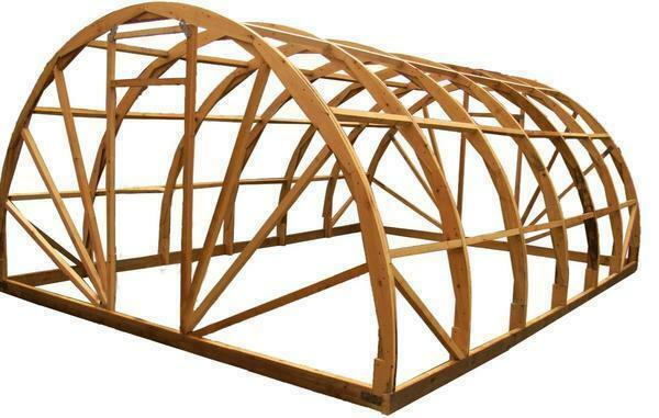 The greenhouse design of the arched species helps to provide conditions favorable for growing crops