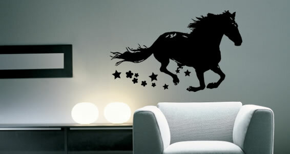 sticker-horse for interior room