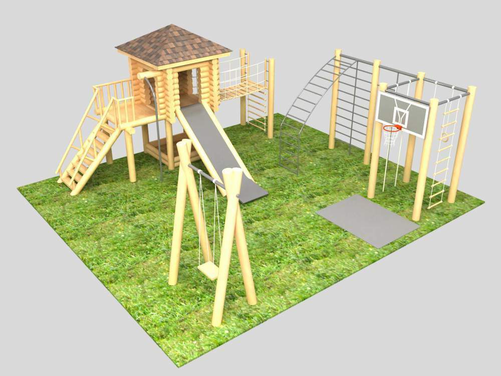 Landschaftsbau Spielplatz: wie ein Projekt erstellen und das Interieur Design