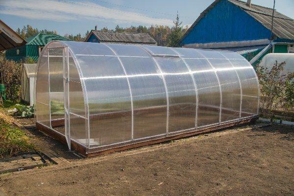 A modern greenhouse made of polycarbonate is a very comfortable, comfortable design that is designed for growing vegetables, greens, flowers