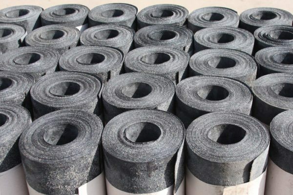 Roofing material for many decades used as roll-lining hydraulic seals.