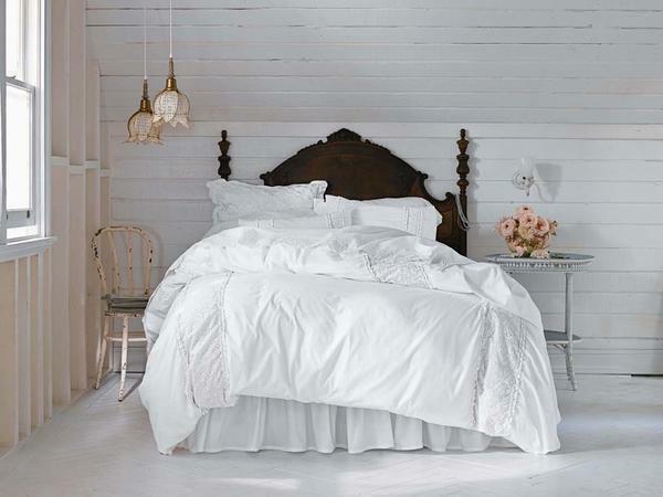 The bedroom, made in the style of shebbie-chic, is very popular with teenage girls