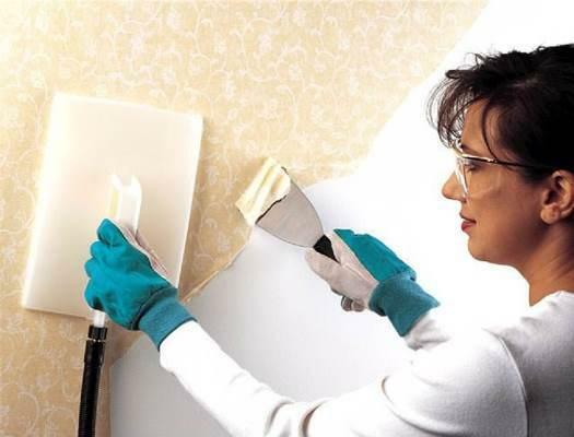 Remove old wallpaper from gypsum cardboard is easy and it can be done on your own