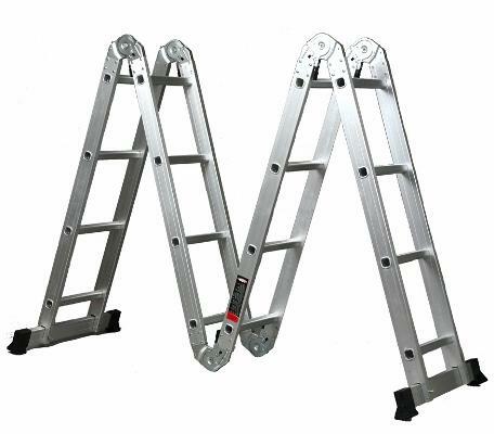 Použitie univerzálny rebrík-transformátor Alyumet môže výrazne zrýchliť na opravy