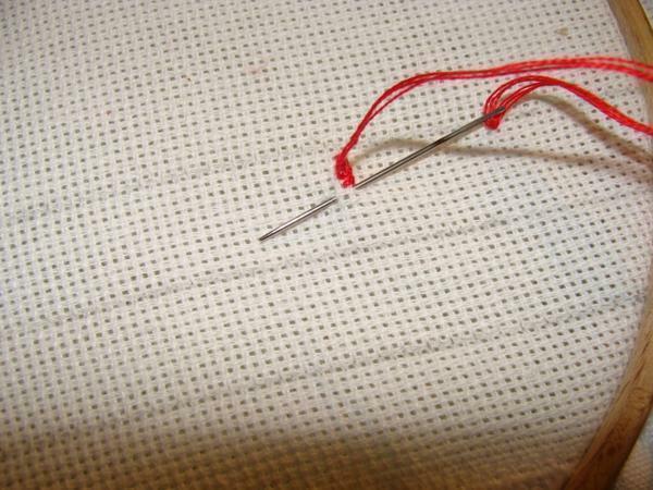 To create a neat embroidery work best with a thin needle