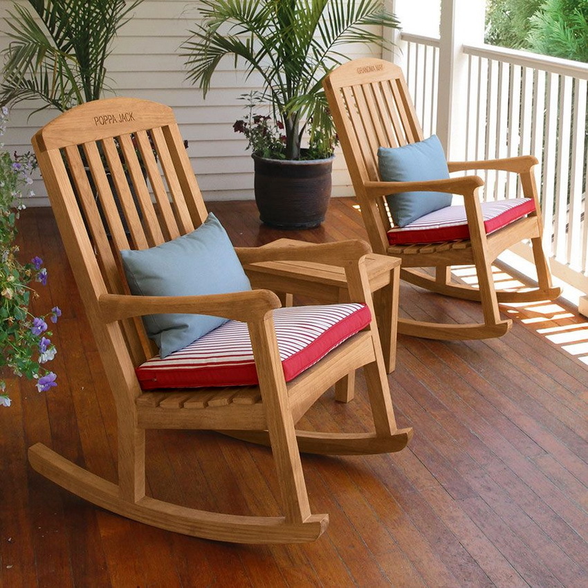 Rocking chair - it is a symbol of comfort and enjoy a relaxing break