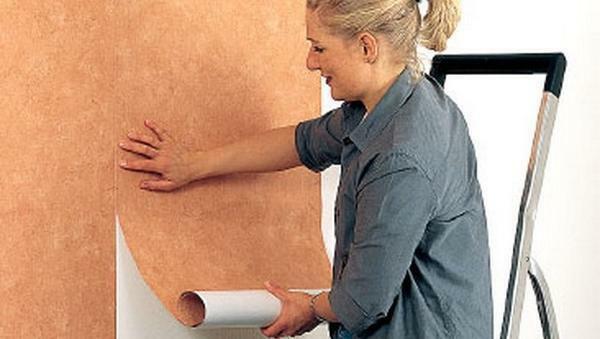 Banyoda duvarlar papering çok işlemi kolay ve az zaman alır
