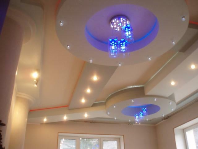 Gypsum board has elasticity and flexibility, which makes it possible to create bizarre designs of curved shapes