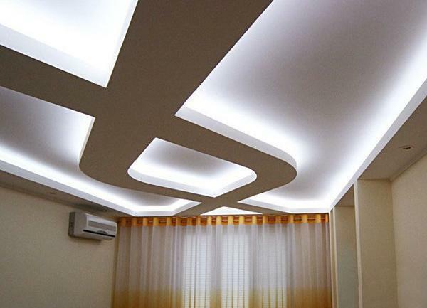 Loftslamper LED bånd - en alternativ version af fordelingen af ​​lyset i rummet