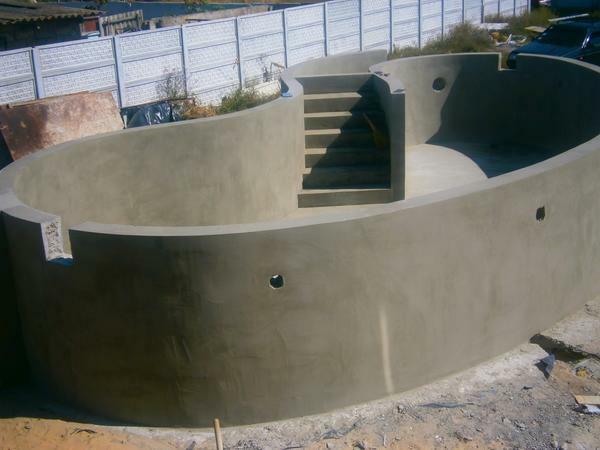 Til fremstilling af beton pools kun bør anvende cement af høj kvalitet