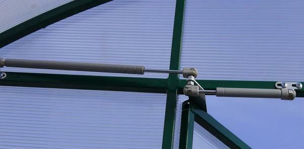 Most modern greenhouses are equipped with automatic window opening systems