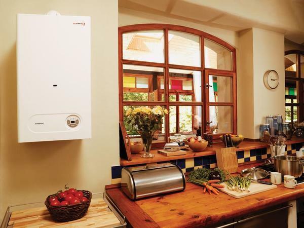 Wall-hung gas boilers fit well into any interior due to excellent aesthetic qualities