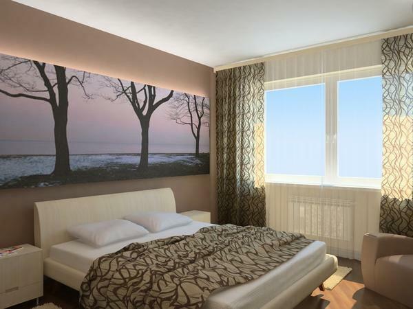 Disposition Schlafzimmer: 3 Badezimmer 3, große Wohnung, ein Plan mit den Abmessungen von 4 x 3, die richtigen Möbel Foto