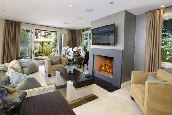 Interiorul unui living mare: proiectarea casei, fotografie potrivite, cameră de familie spațioasă, o culoare și un proiect mare
