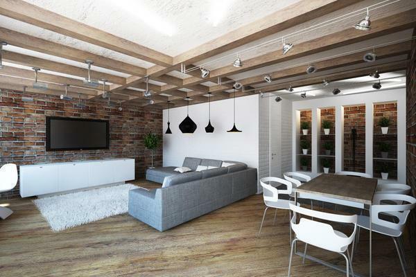 Cool style loft designers are often advised to dilute warm accessories