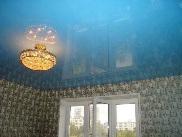 The main advantage of PVC ceiling is the price, which is perfectly combined with the quality of the film material