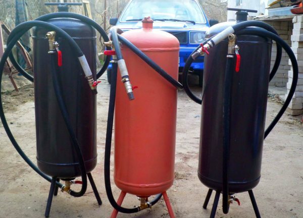 Old gas cylinder will find new life as sandblasting