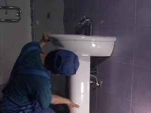 installation of sink