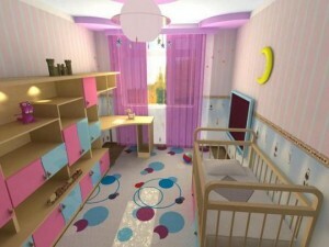 Remontas vaikų kambarys merginoms