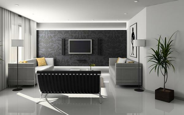 Guļamistabas fonu, izmantojot gaismas krāsas. Par melnā un baltā kombinācija vienmēr ir stilīgs un piemērots visiem stiliem