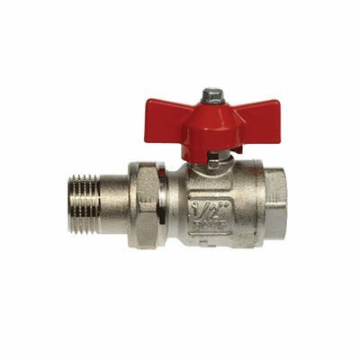 On the majority of heaters are mounted ball valves are one-half inch.