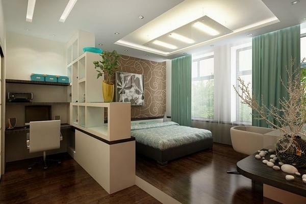 Mini biuro miegamajame - tai labai patogus sprendimas tiems, kurie dažnai susijęs su darbo namuose