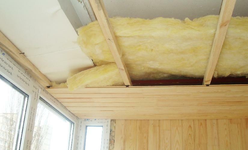 Ceiling on the balcony with your own hands: insulation of the ceiling, how to insulate the loggia with foam, video and roof on the top floor